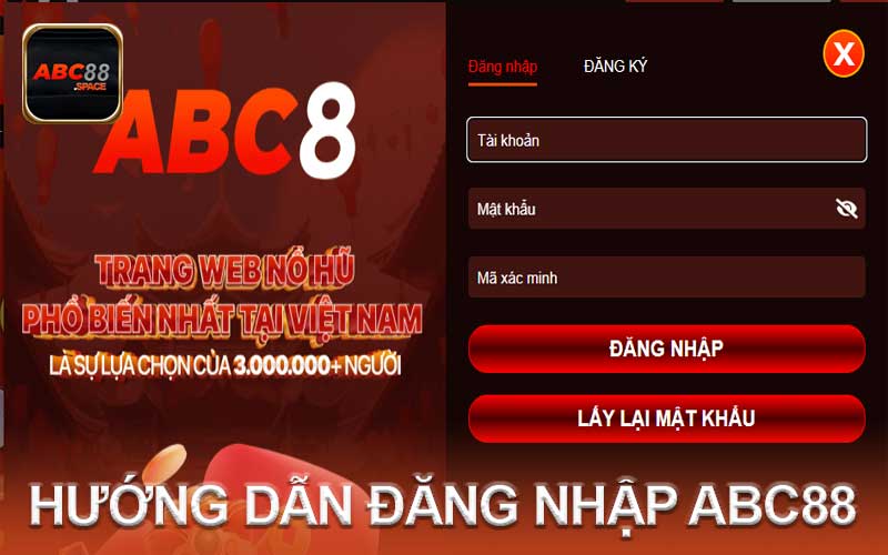 hướng dẫn đăng nhập abc88